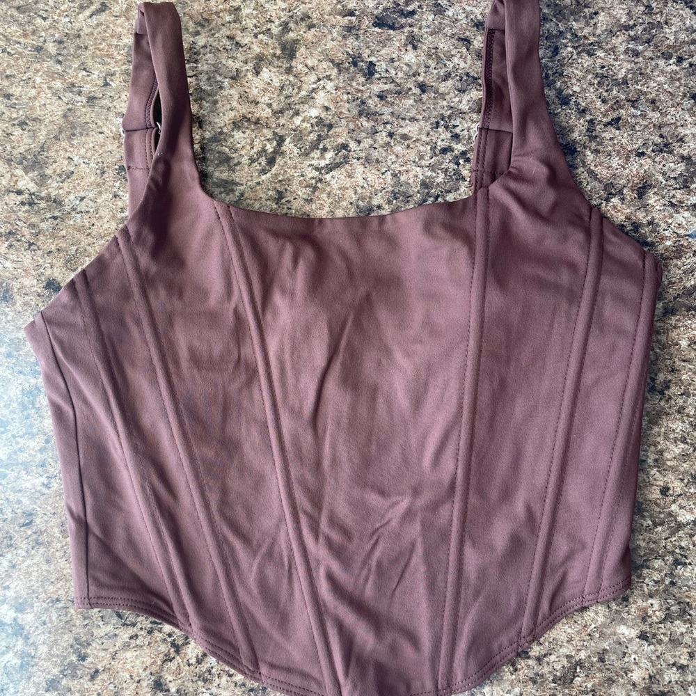 Brown Corset Top